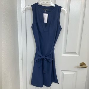 V Neck Dress with Waist Tie 
New With Tags